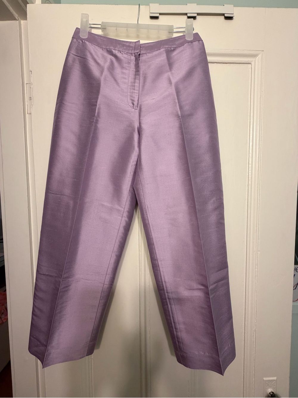 Talbots raw silk capri